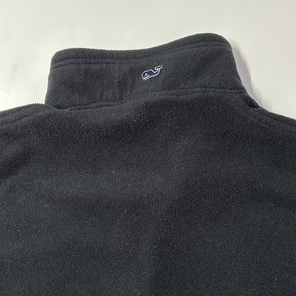 Vine, yard vines, whale women’s fleece pullover size L  half front zip up black - Picture 15 of 15